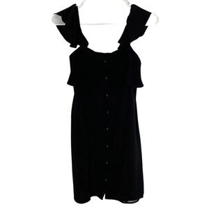 Privacy Please x Revolve Norval Off Shoulder Little Black Dress Womens Size XS